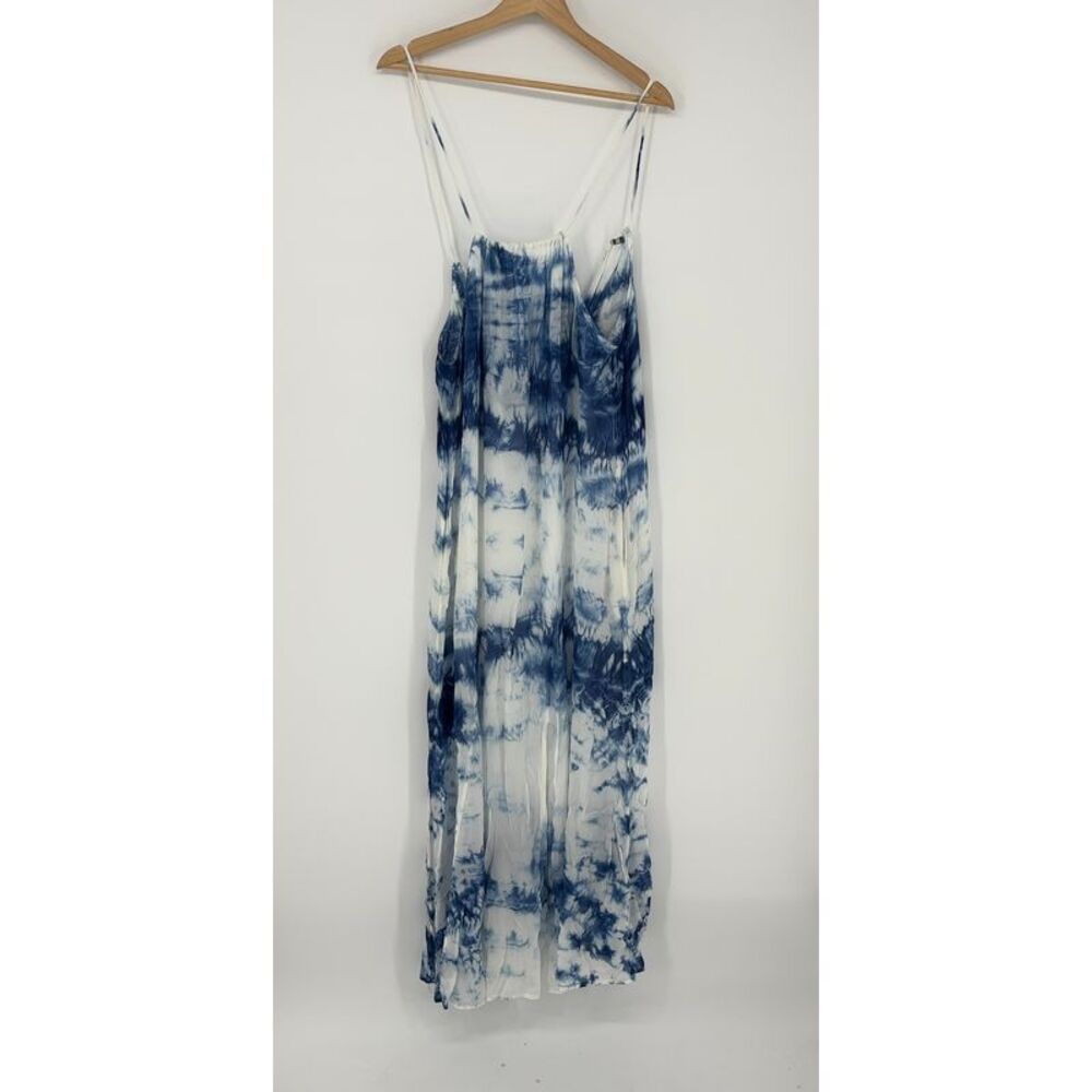 Unknown Blue and White Midi Dress